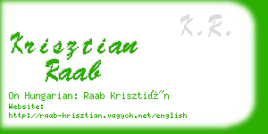 krisztian raab business card